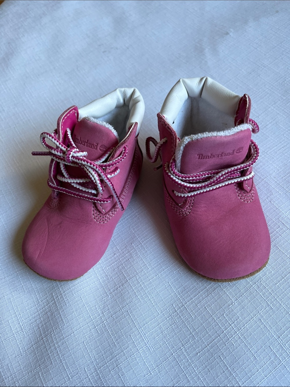 Timberland Pink Toddler Infant Suede Leather Bootie. Like New.
Size 3